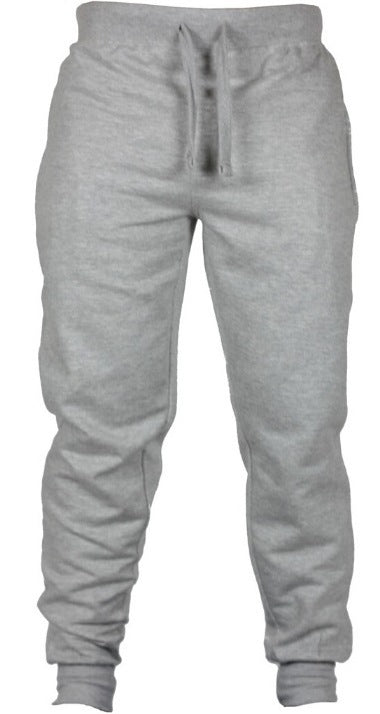 Fleece Lined Casual Pants with Print for Men