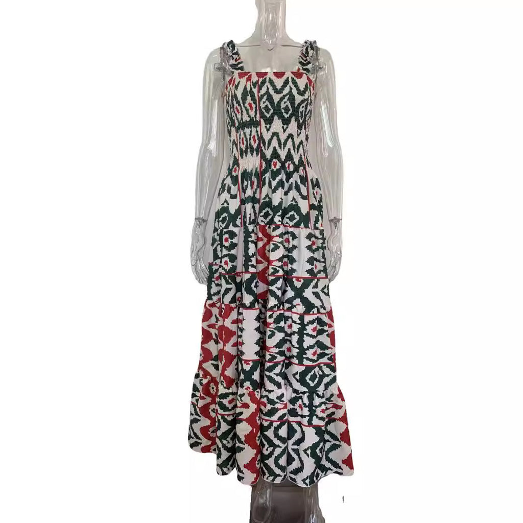 2023 Summer Maxi Dress with Floral Print for Women