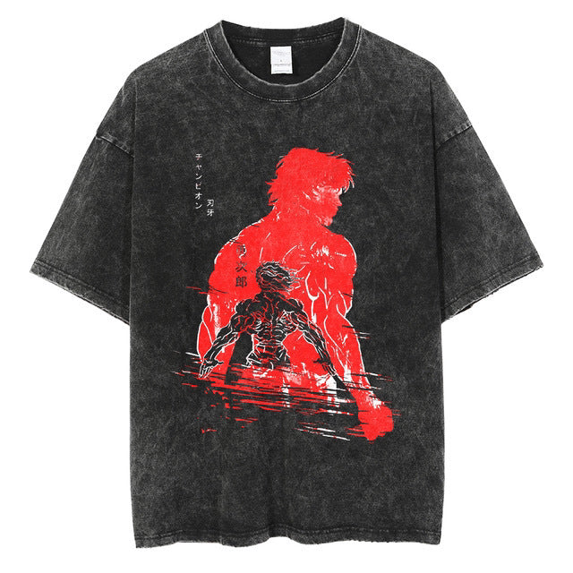 Hanma Baki The Grappler Gym Anime T-shirt for Men