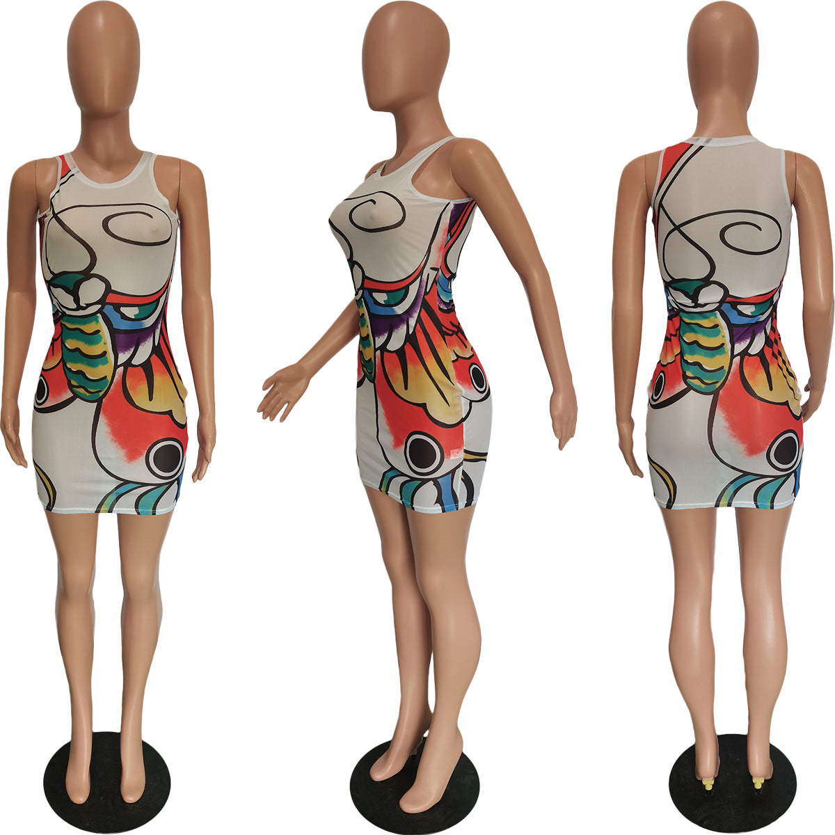 BN259 Women's Spring/Summer Sleeveless Dress