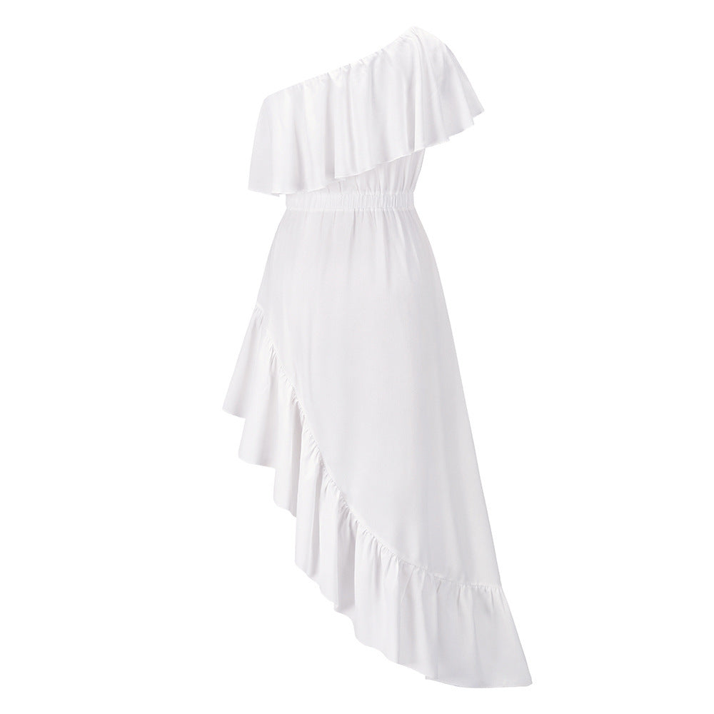 2022 Spring/Summer Women's Dress with Ruffle Hem