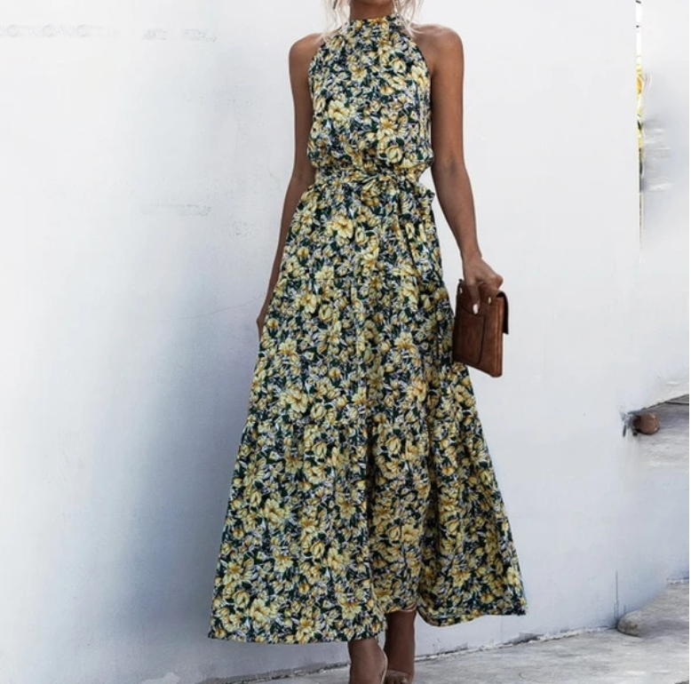 Bohemian Print Dress for Spring and Summer