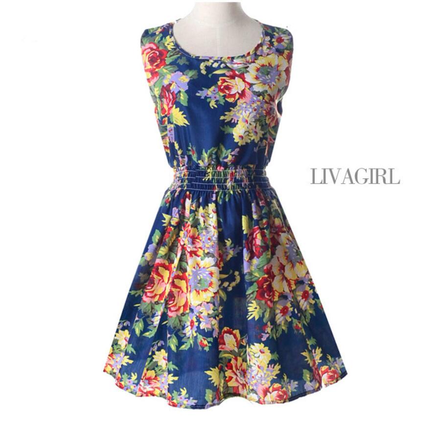 Evarisluxe Chiffon Sleeveless Strap Dress