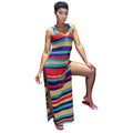 TS943 Casual Printed Mesh Dress for Women