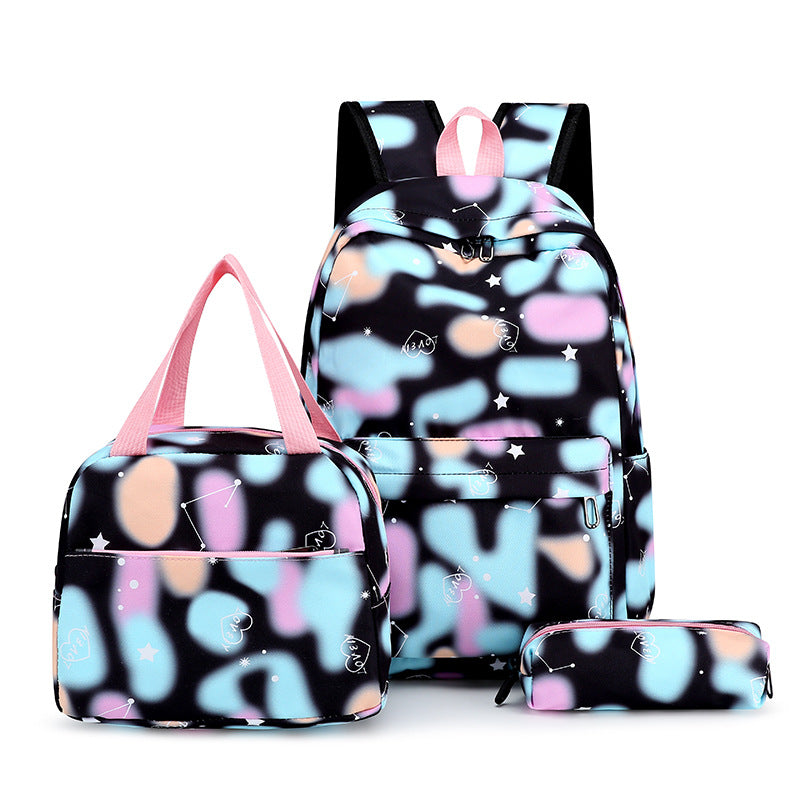 Large-capacity Three-piece Backpack Set for Students