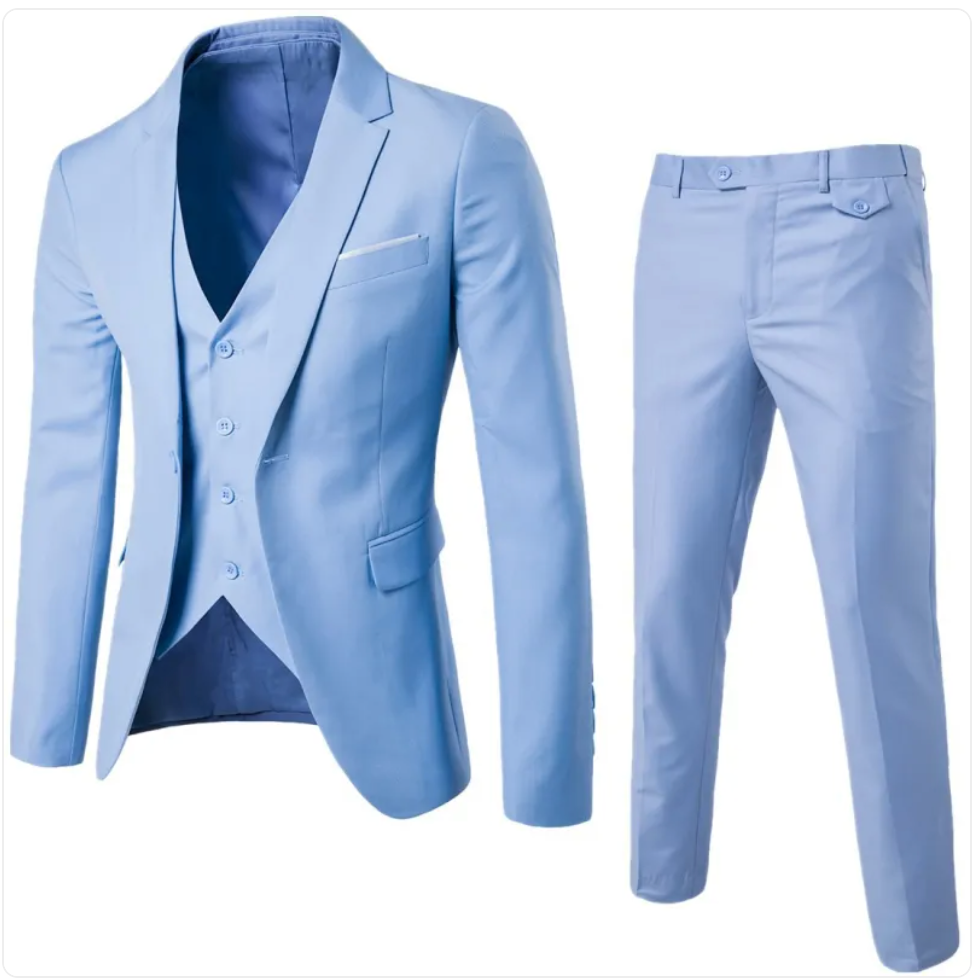 Men's Slim Fit Three-Piece Suit