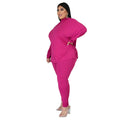 Fall Solid Color Women's Two-Piece Sports Set