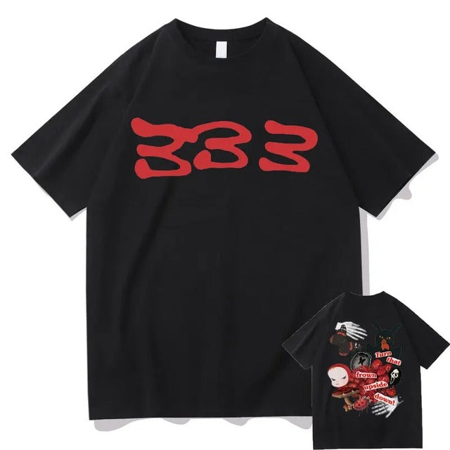 Bladee 333 Hip Hop Trend Cotton T-Shirt for Men & Women