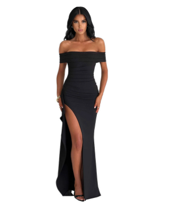Evarisluxe Graceful Long Sleeve Dress