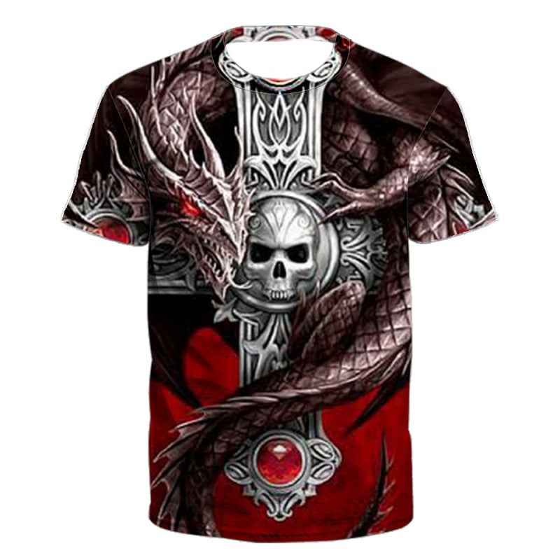 2023 Fashion 3D Printed Short Sleeve T-Shirt for Men