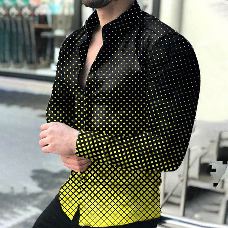 2021 Spring/Summer 3D Printed Men's Polo Shirt