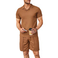 2023 Summer New Men's Casual Polo Shirt Set