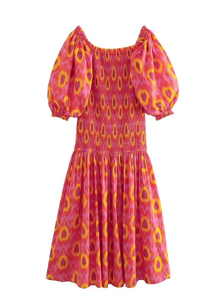 2023 Spring/Summer Floral Midi Dress (O1940)
