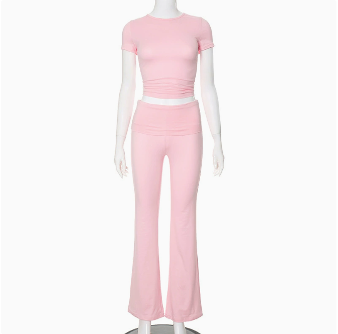 Y2K Summer Two-Piece Outfit Set for Women (One Set)