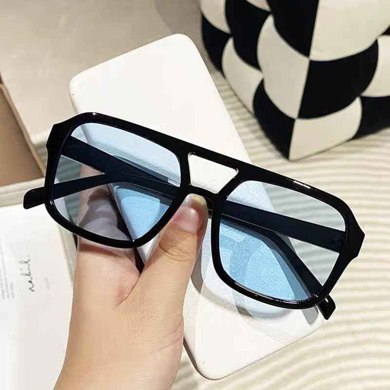 Vintage Oversized Yellow Sunglasses for Women