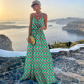Evarisluxe Printed Large Swing Dress for Women