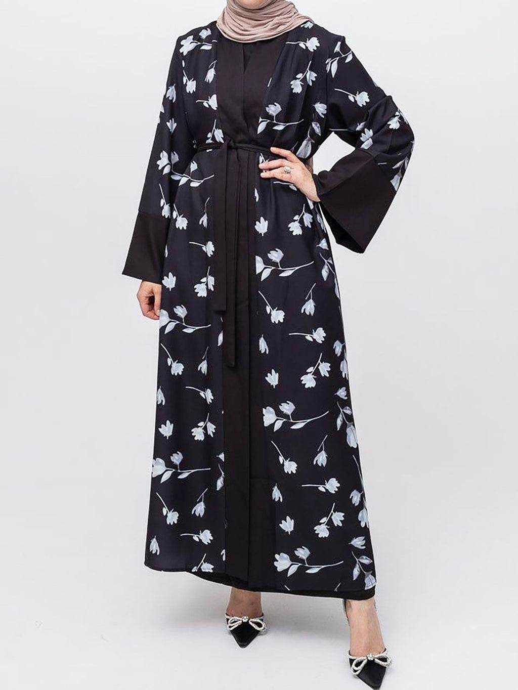 The Robe Imprimée Printed Modest Robe | Evarisluxe
