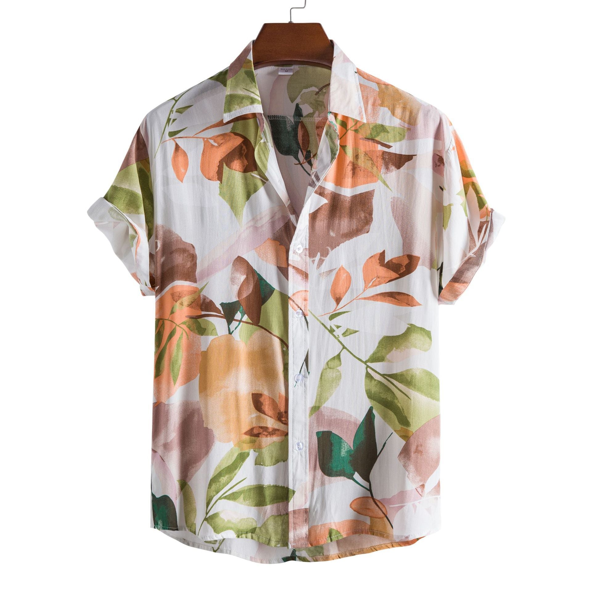 Men's Casual Short Sleeve Floral Shirt - Summer 2024
