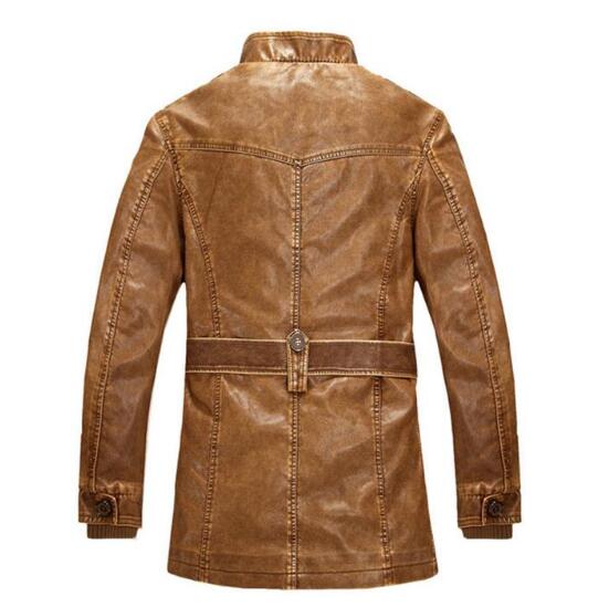 Men's Winter Jacket - Leather Coat