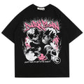 American High Street Skull Graffiti Print T-Shirt for Men