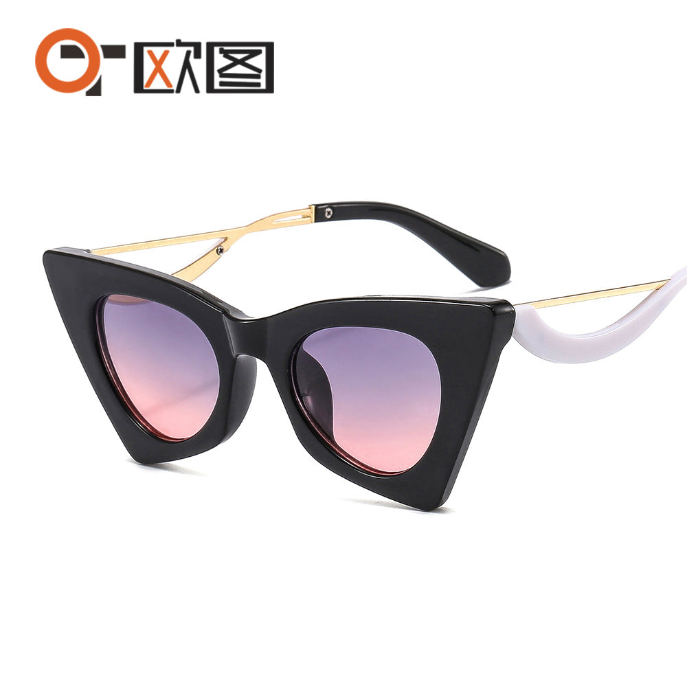 Cat Eye Shaped Selfie Sunglasses for Women 2815