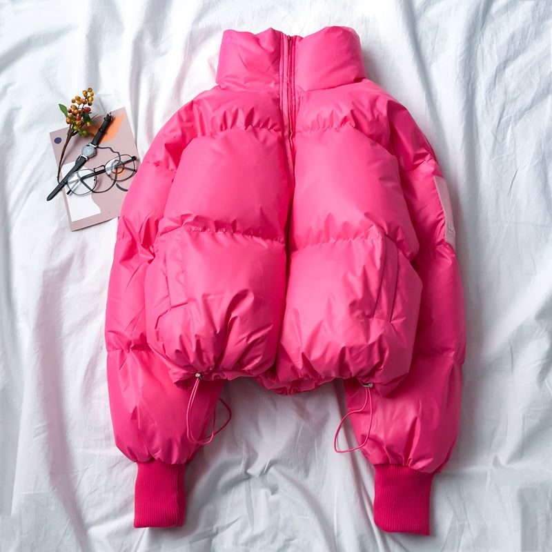 Autumn Winter Loose Fit Warm Cotton Jacket for Women