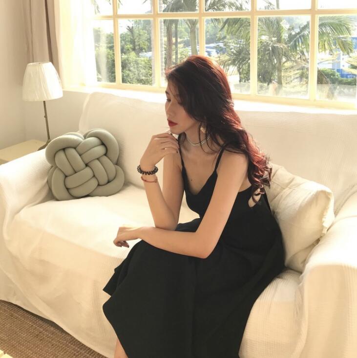 Slimming Sling Dress - Elegant Long Strap Dress