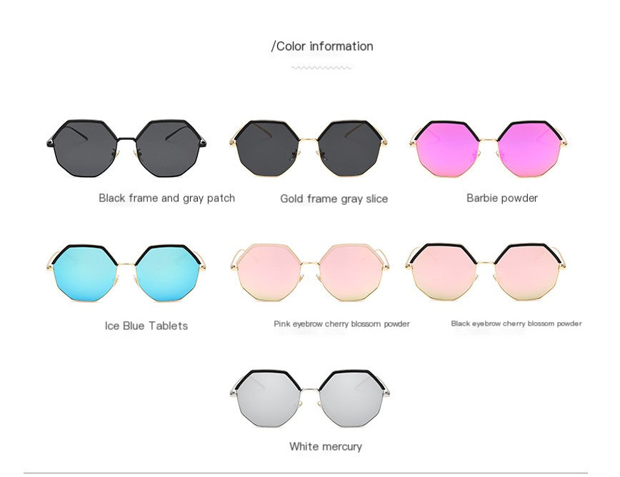 Trendy Irregular Metal Polarized Sunglasses for Men and Women