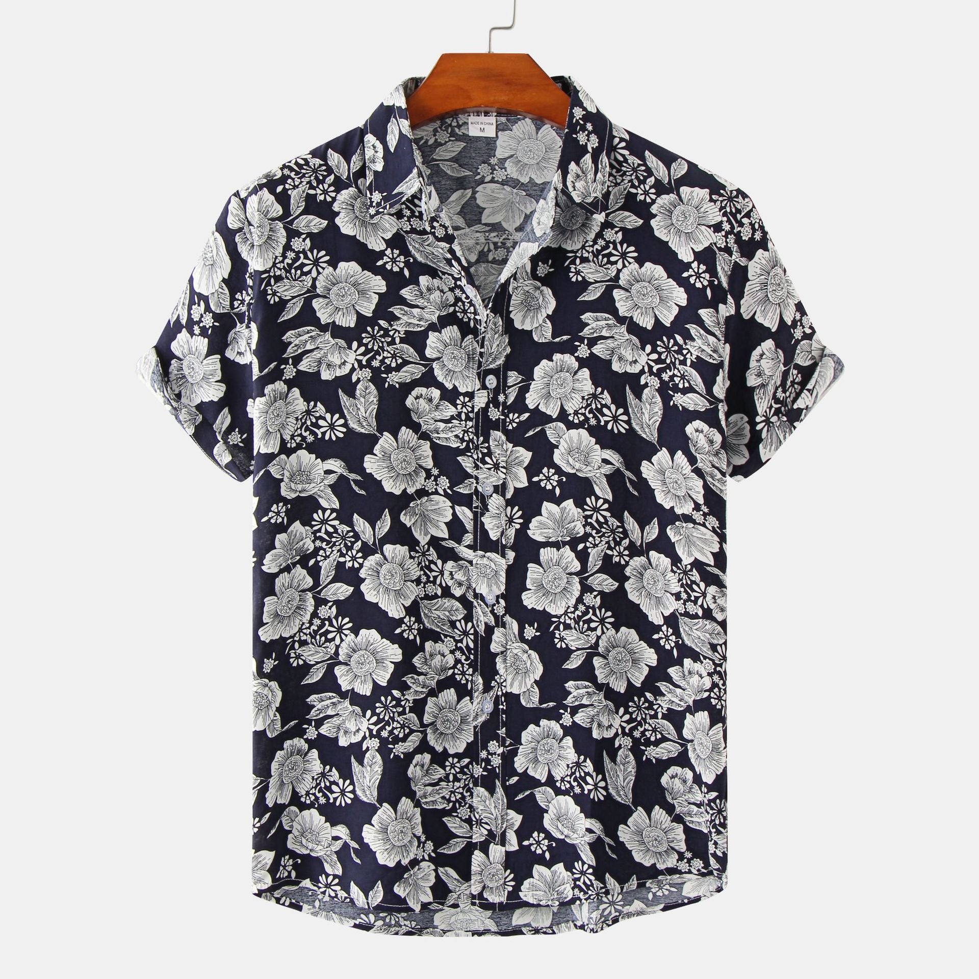 Summer Floral Short Sleeve Shirt for Men (Wholesale)