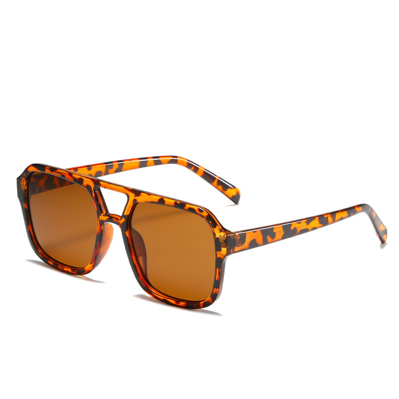 2021 Vintage Square Double Beam Sunglasses for Women