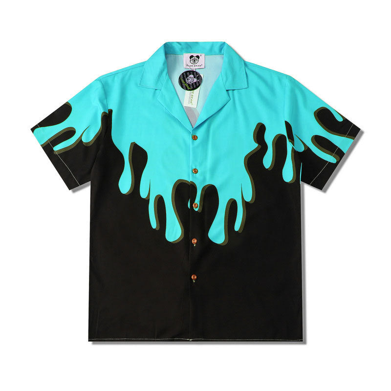 2020 Summer Colorful Leopard Print Couple Shirts