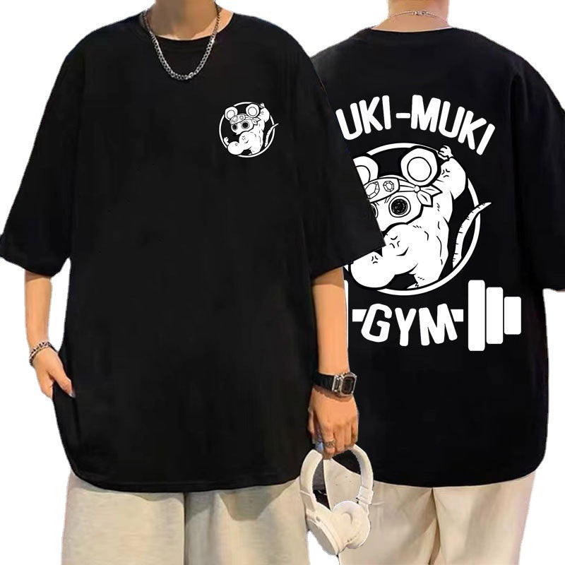 Ninja Muscle Mouse Anime Summer Casual Short Sleeve