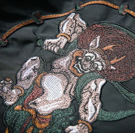 Embroidered Pilot Jacket and Baseball Jacket Combo