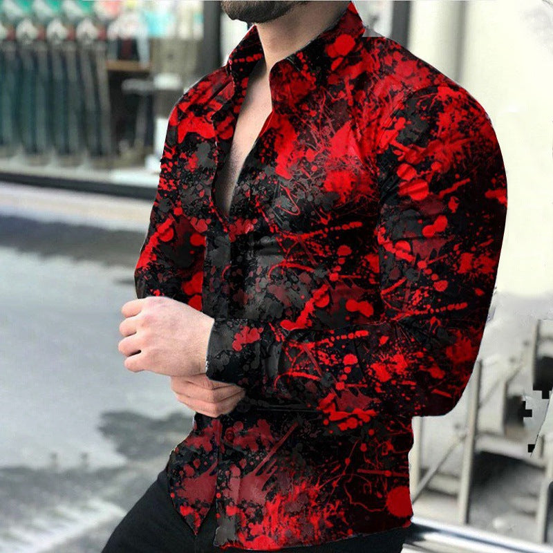2021 Spring/Summer 3D Printed Men's Polo Shirt