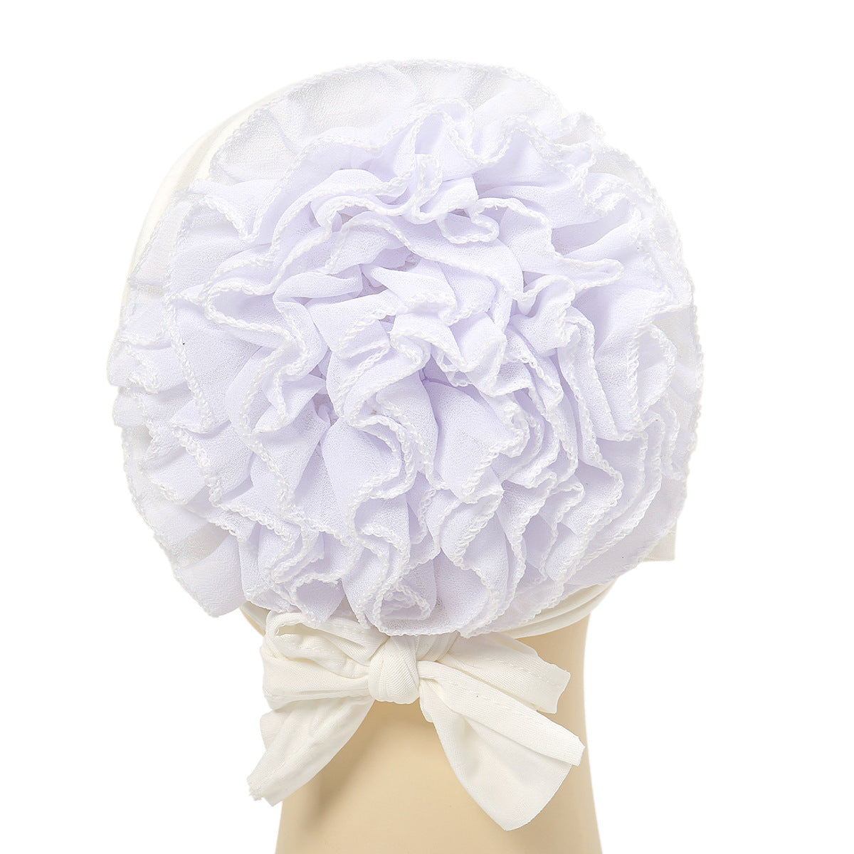 New Monochrome Muslim Chiffon Turban Hat (In Stock)
