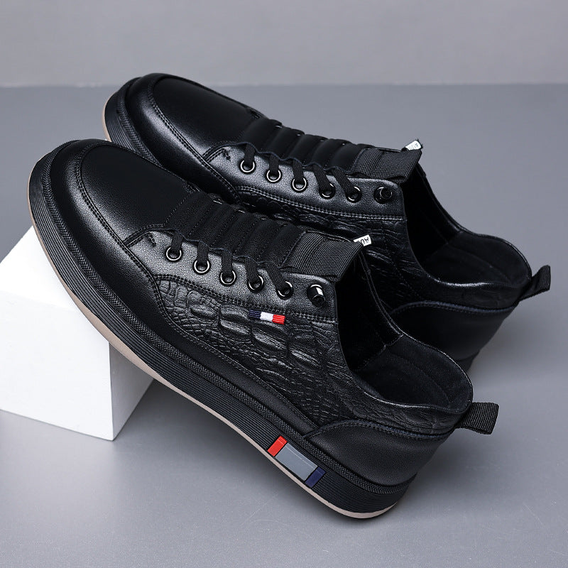 Men's Leather Casual Sneakers for Spring/Summer
