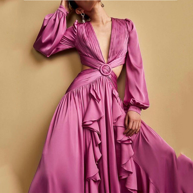 2022 Summer Fashion Lace V-Neck Dress for Women