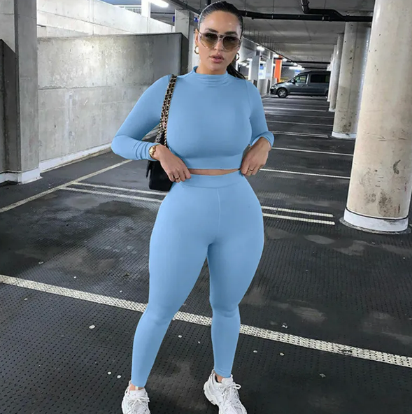 EvarisLuxe Solid Luxe Two-Piece Overall Set