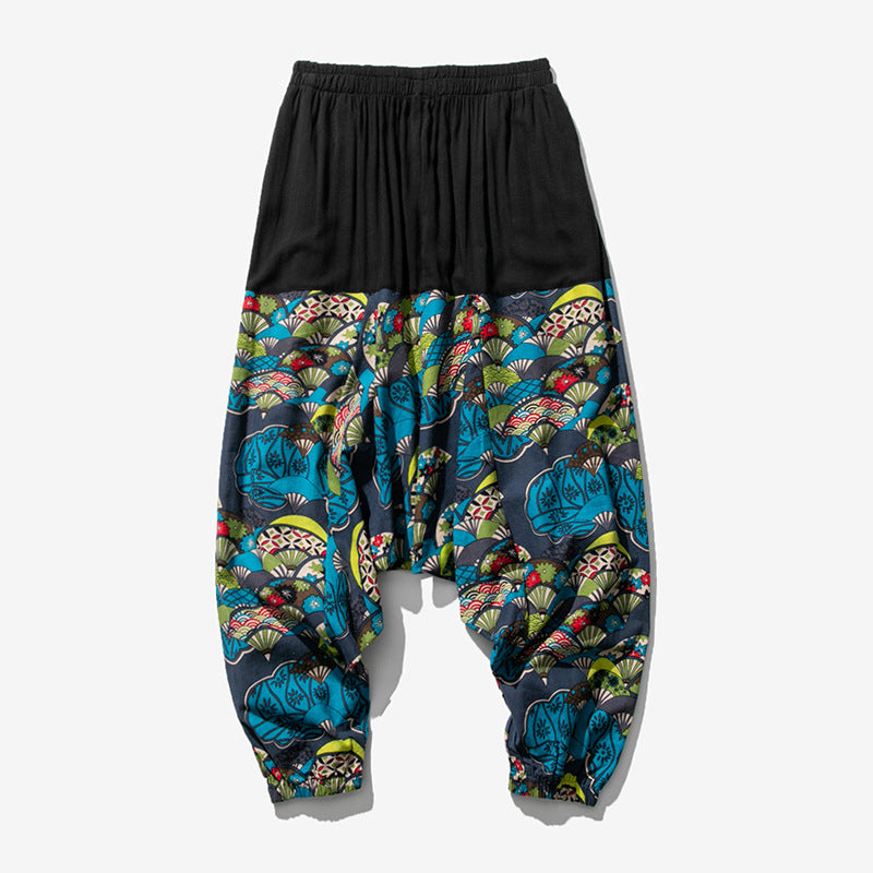 2019 Summer Men's Chinese Style Loose Harem Pants