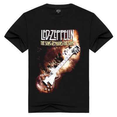 Men's 3D Violin Print Short Sleeve T-Shirt