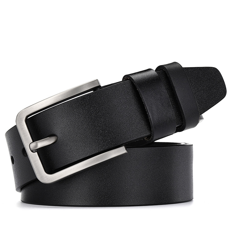 Luxury Designer Men's Classic PU Leather Belt (Black)