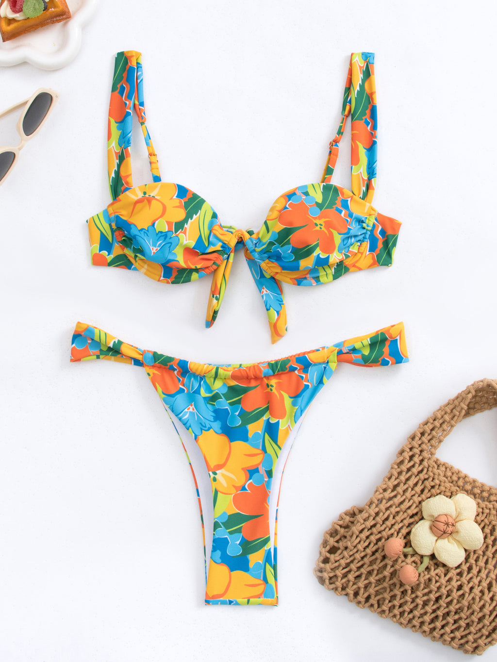 The Tropique Print Bikini Set | Evarisluxe