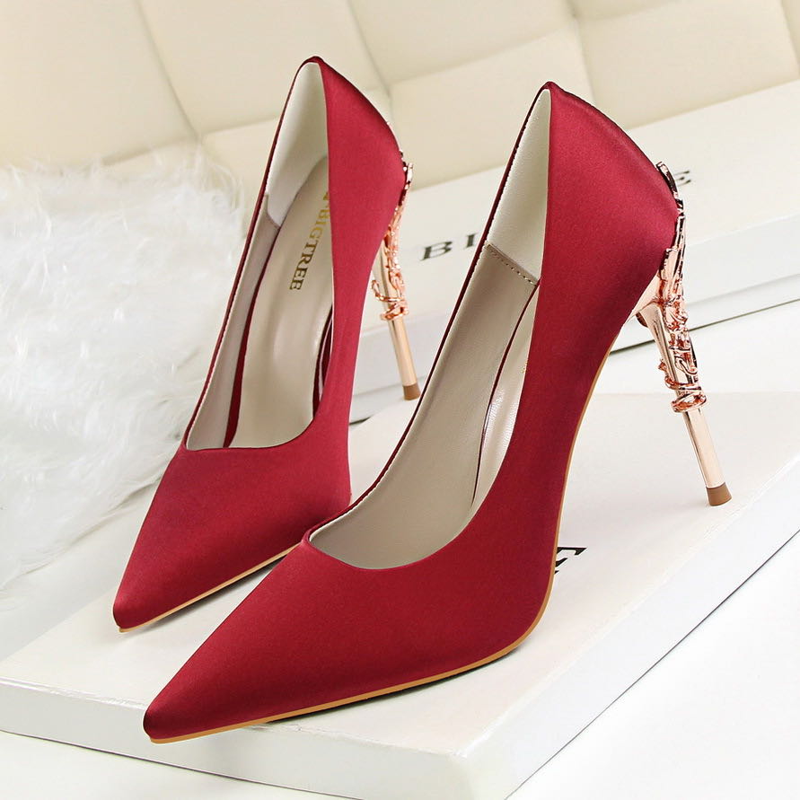 Evarisluxe Soie Royale Silk Stiletto Heel