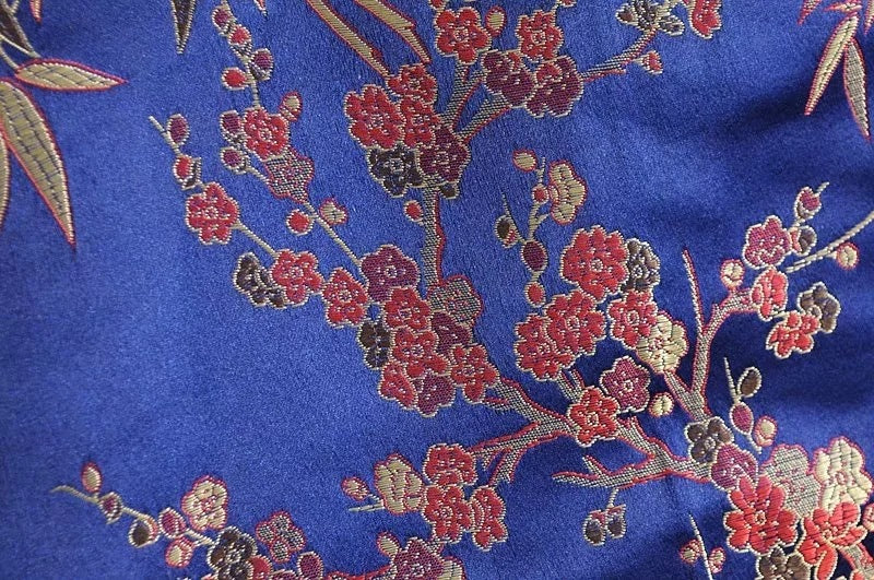 Early Spring Floral Print Chinese Style Dress