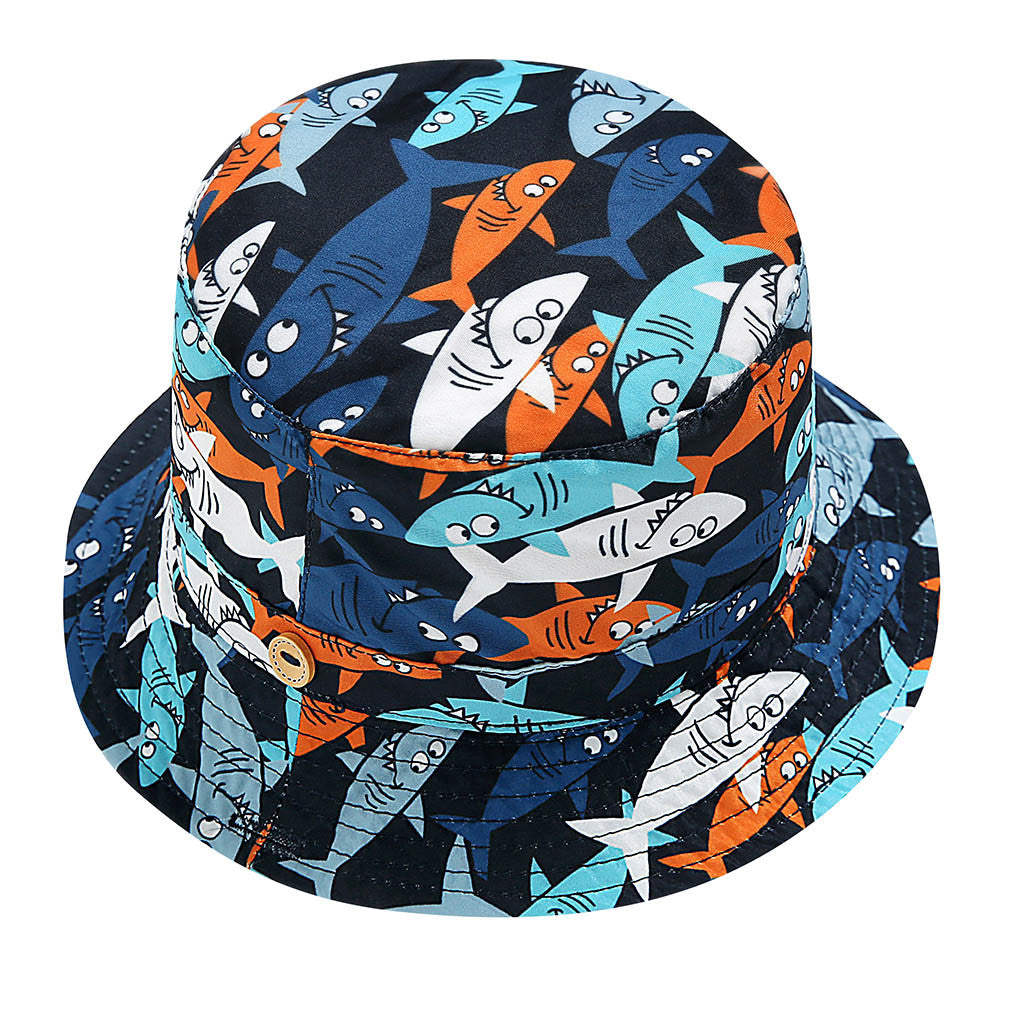 Kids' Fisherman Hat with Floral Print for Summer