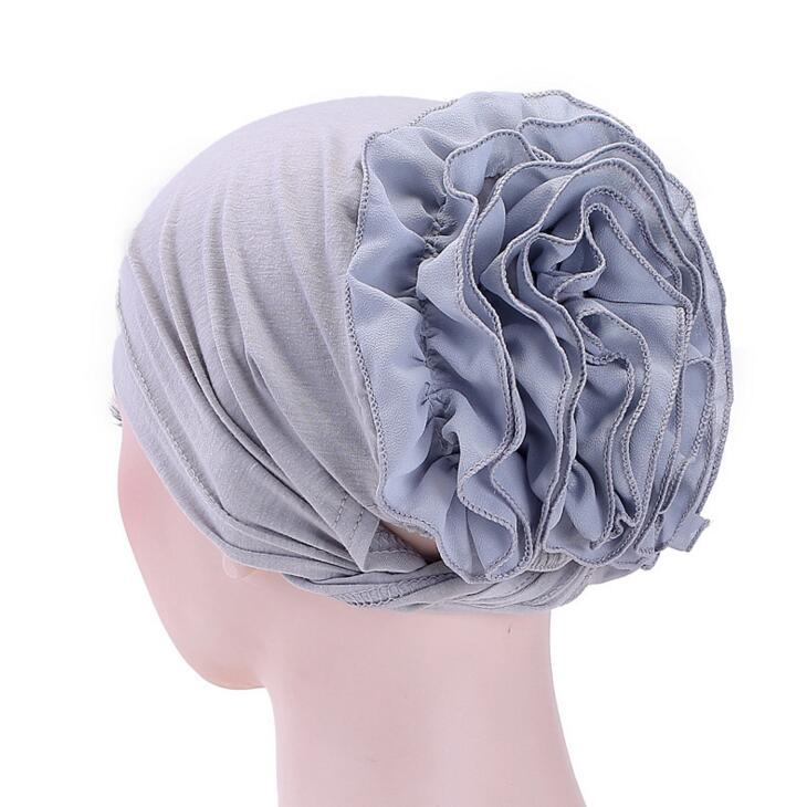 New Monochrome Muslim Chiffon Turban Hat (In Stock)