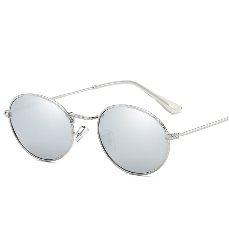 Oval Metal Polarized Sunglasses for Men and Women