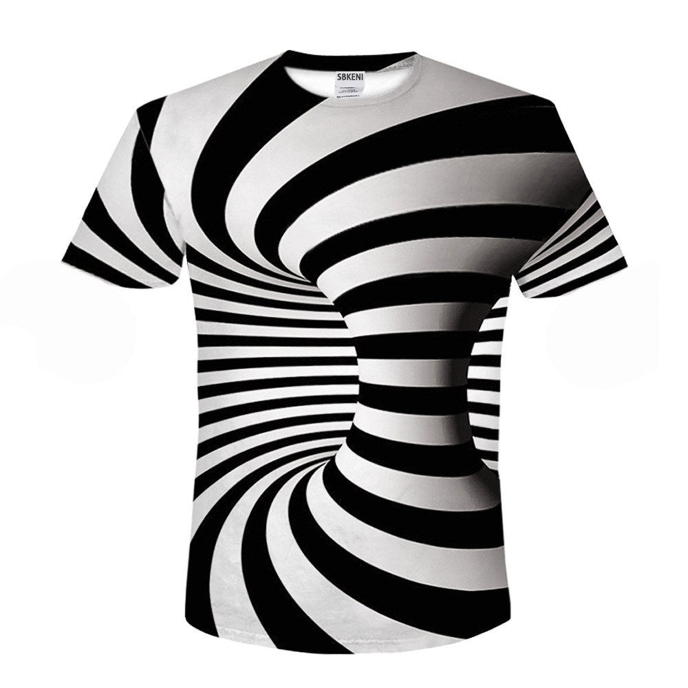 3D Printed Casual T-Shirt for Men and Women
