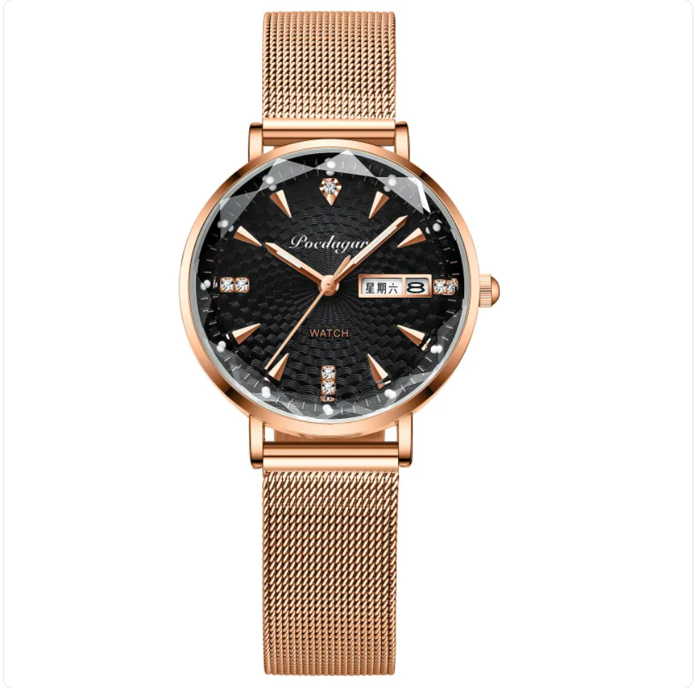 The Calendrier Dual-Display Quartz Watch | Evarisluxe