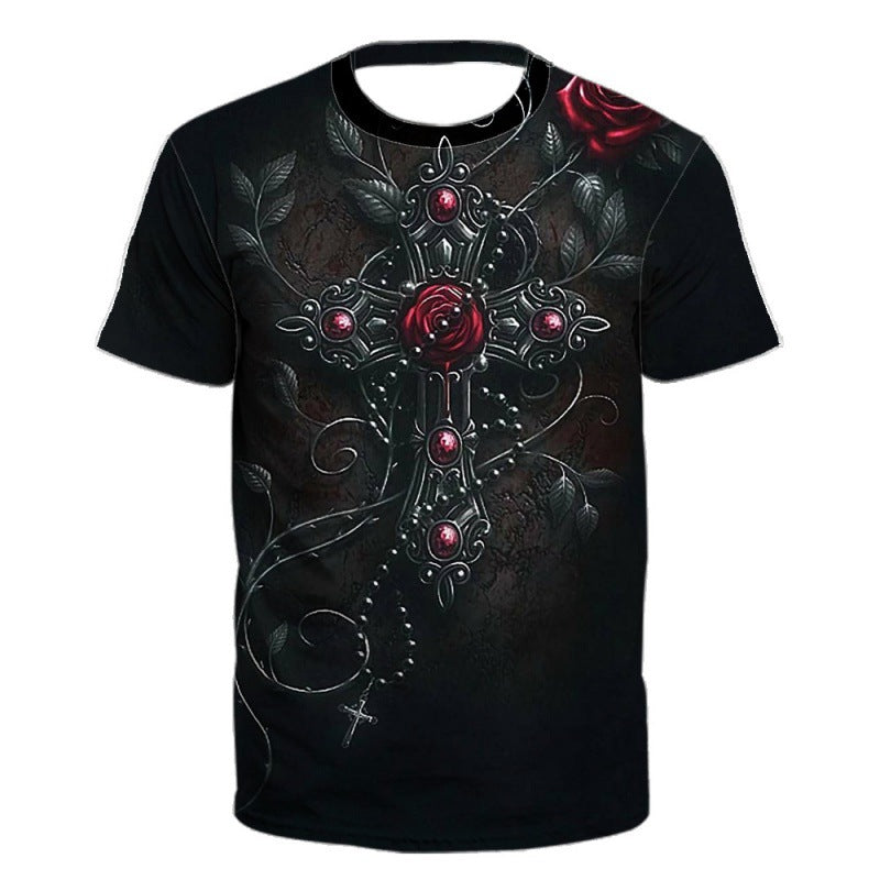 2023 Fashion 3D Printed Short Sleeve T-Shirt for Men